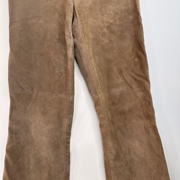 BCBGMaxAzria Women's Brown Leather Pants Size 0 - Picture 3 of 9